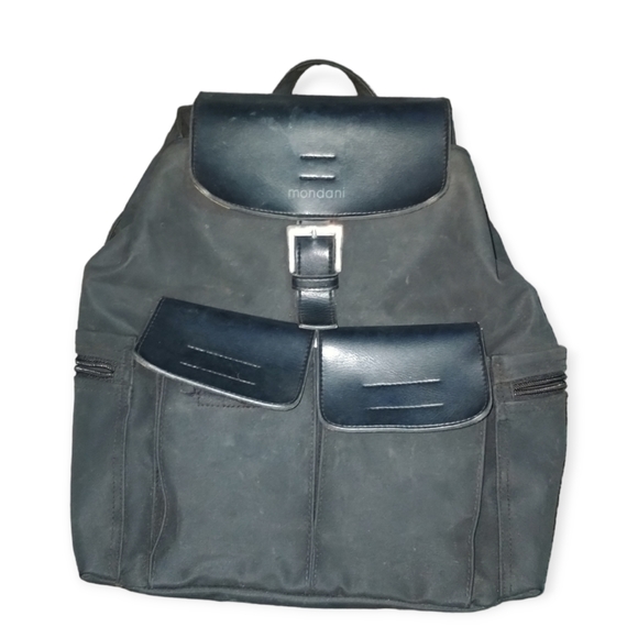 Mondani Vintage Black Backpack - Picture 1 of 16